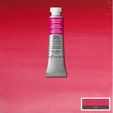 Winsor Newton - Akvarelfarve - Permanent Carmine 5 Ml