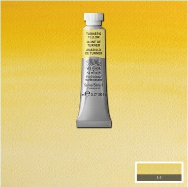 Winsor Newton - Akvarelfarve - Turners Yellow 5 Ml