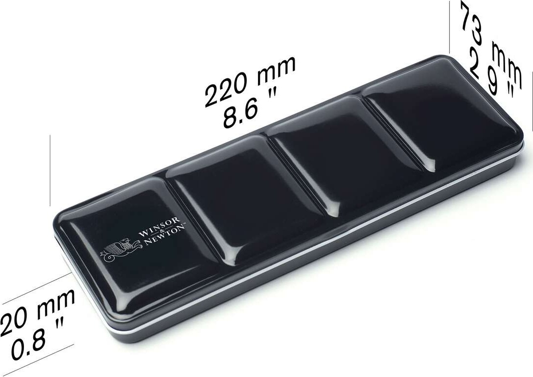 Winsor Newton - Akvarelæske Til 24 12 Pan - Empty Travel Tin