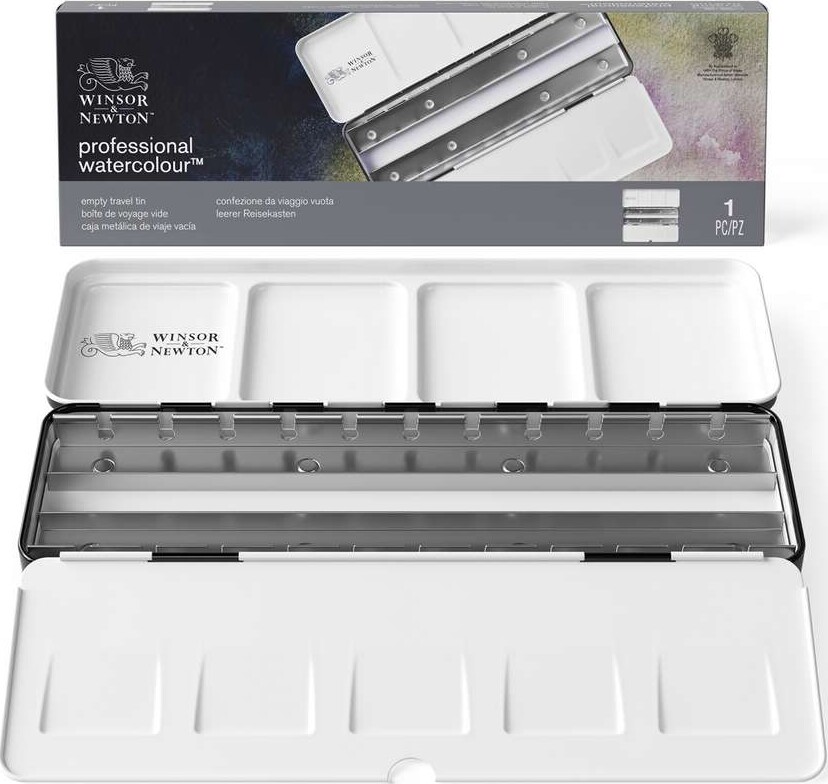 Winsor Newton - Akvarelæske Til 24 12 Pan - Empty Travel Tin