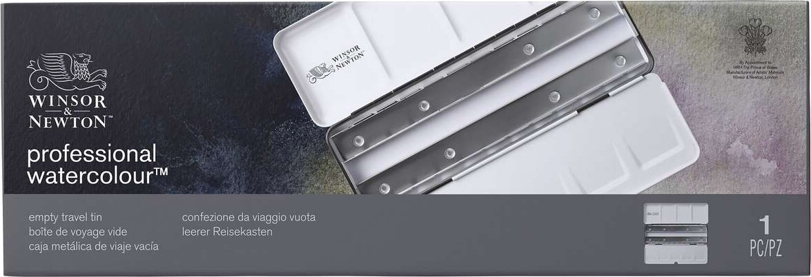 Winsor Newton - Akvarelæske Til 24 12 Pan - Empty Travel Tin
