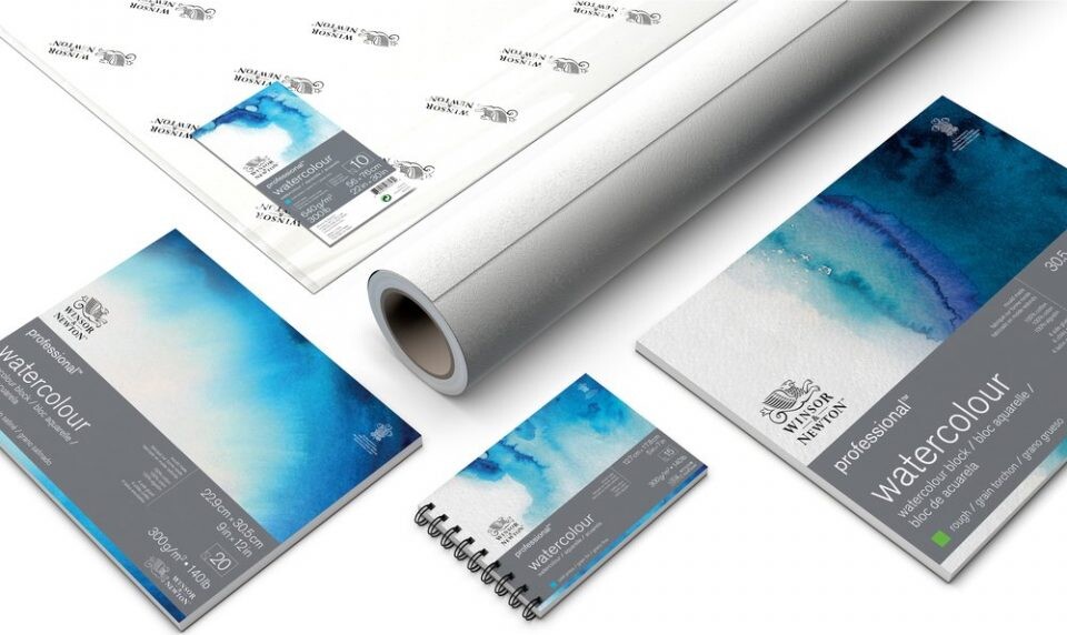 Akvarelpapir - Bomuld - 300 G - 15 Sider - Winsor Newton