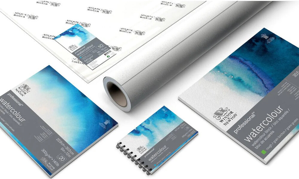 Winsor Newton - Akvarelpapir - 300G 23X30 5 Cm - 20 Sider