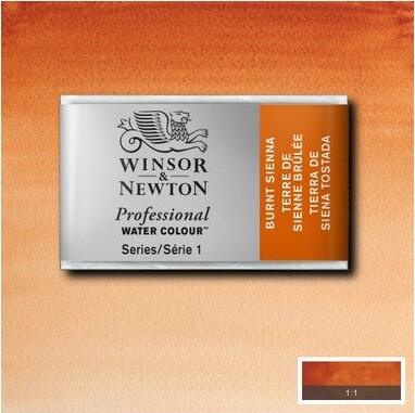 Winsor Newton - Akvarelfarve Pan - Burnt Sienna