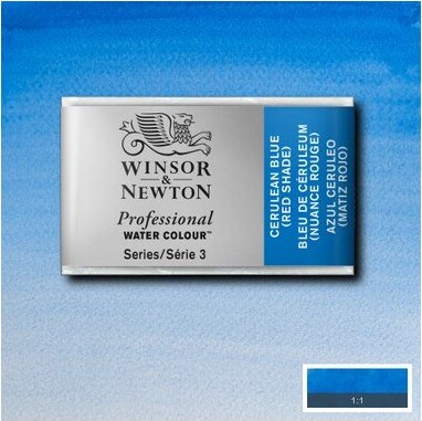 Winsor Newton - Akvarelfarve Pan - Cerulean Blue Red Shade