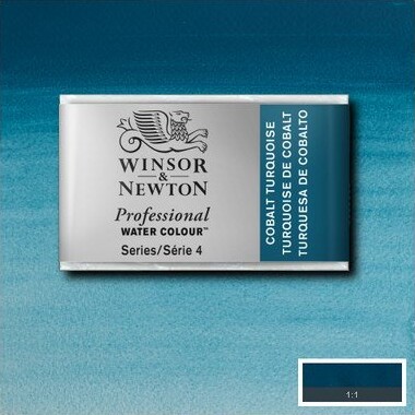 Winsor Newton - Akvarelfarve 12 Pan - Cobalt Turquoise