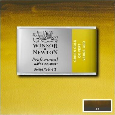 Winsor Newton - Akvarelfarve Pan - Green Gold