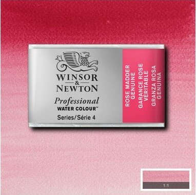 Winsor Newton - Akvarelfarve Pan - Rose Madder Genuine