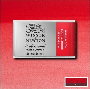 Winsor Newton - Akvarelfarve Pan - Winsor Red