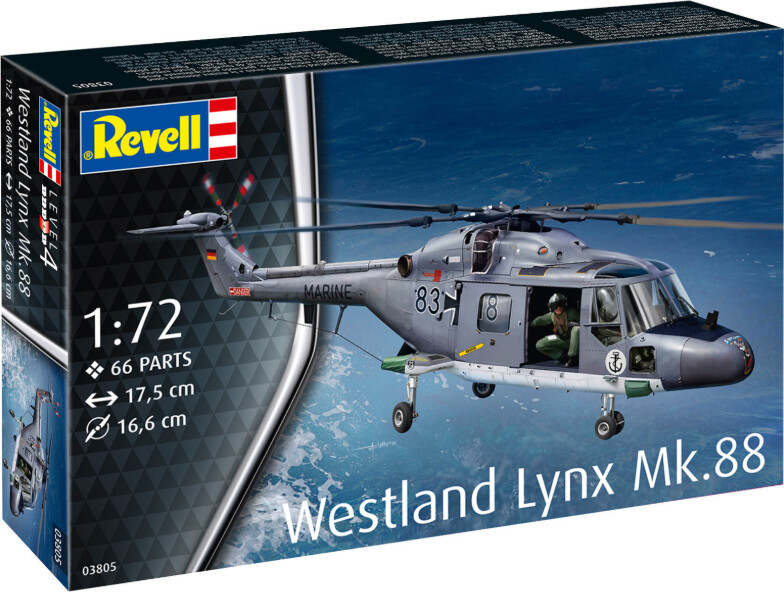 Revell - Westland Lynx Mk 88 Helikopter Byggesæt - 1 72 - 03805