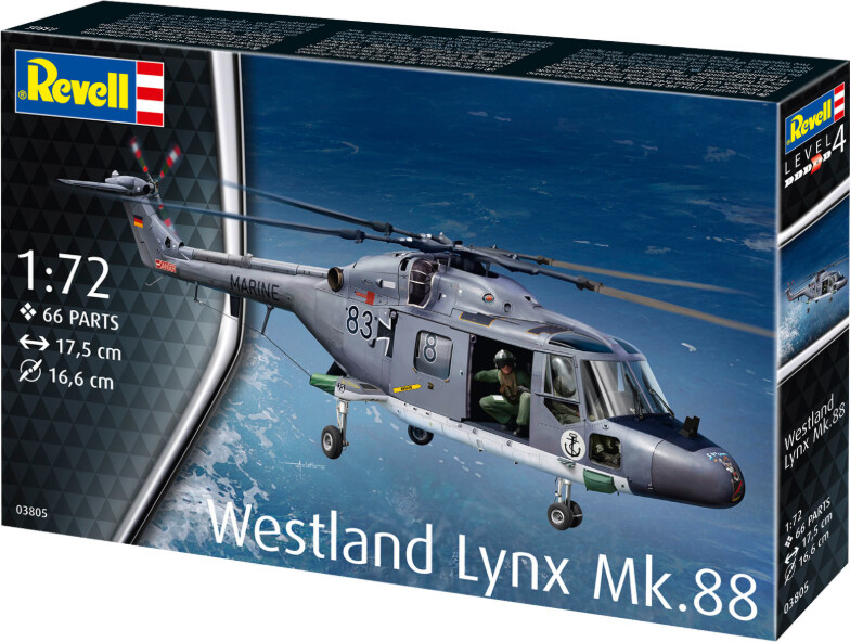 Revell - Westland Lynx Mk 88 Helikopter Byggesæt - 1 72 - 03805