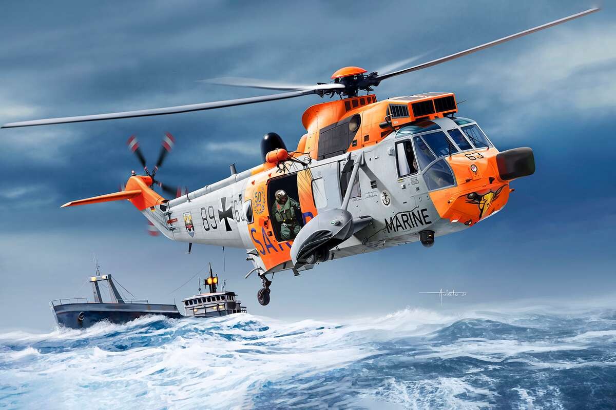 Revell - Westland Sea King Mk 41 Model Byggesæt - 1 72 - 03785