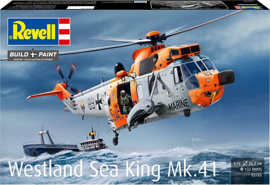 Revell - Westland Sea King Mk 41 Model Byggesæt - 1 72 - 03785