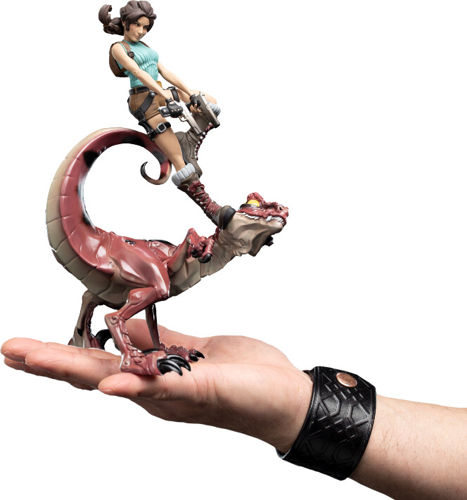 Weta Workshop - Tomb Raider - Lara Croft Raptor Figure Mini Epics