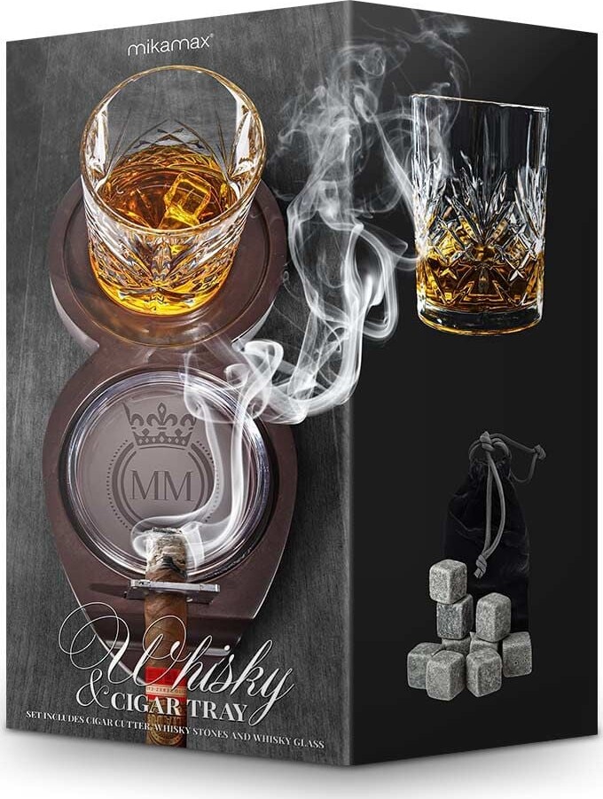 Whiskey Og Cigar Sæt - Mikamax