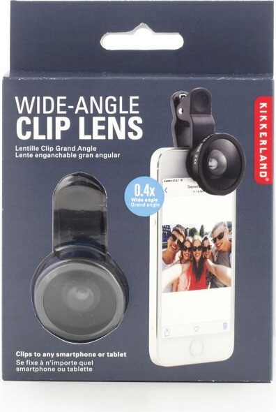 Kikkerland - Kamera Linse Til Smartphone - Wide Angle - 0 4X