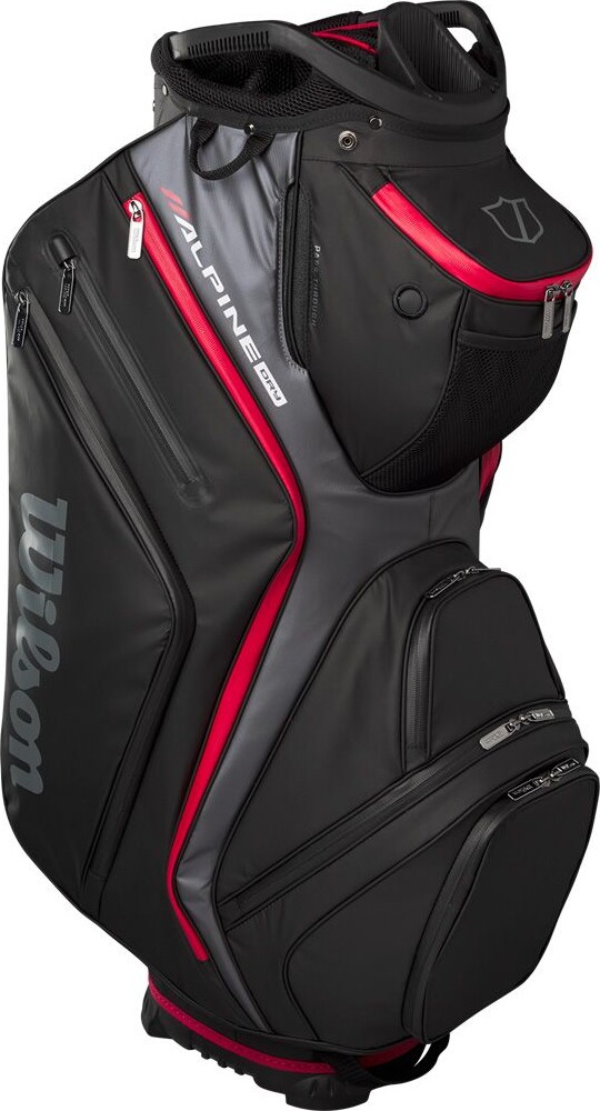 Wilson - Alpine Dry Golf Taske - Sortgrårød