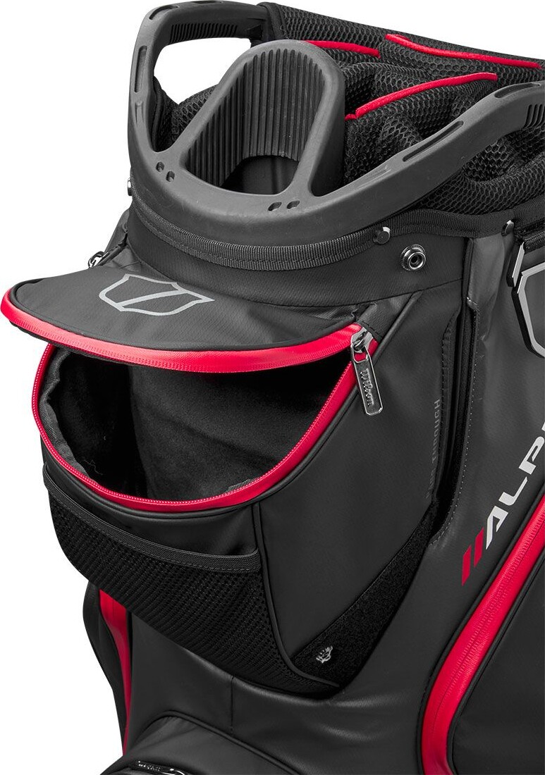Wilson - Alpine Dry Golf Taske - Sortgrårød