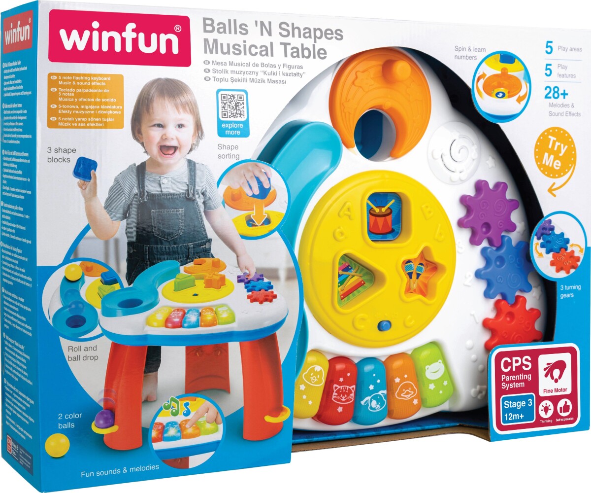 Winfun - Balls N Shapes Musical Table