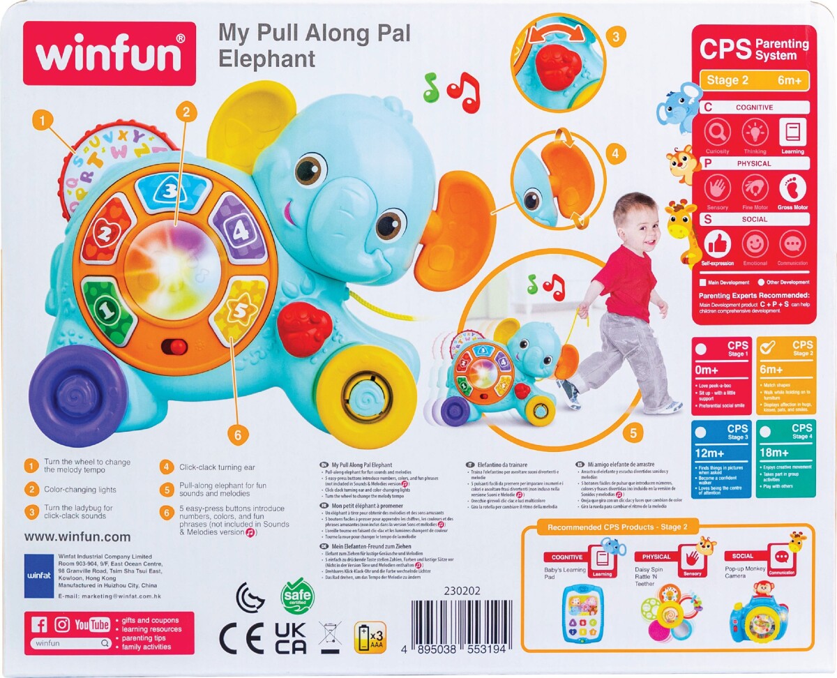 Winfun - My Pull Along Pal Elephant