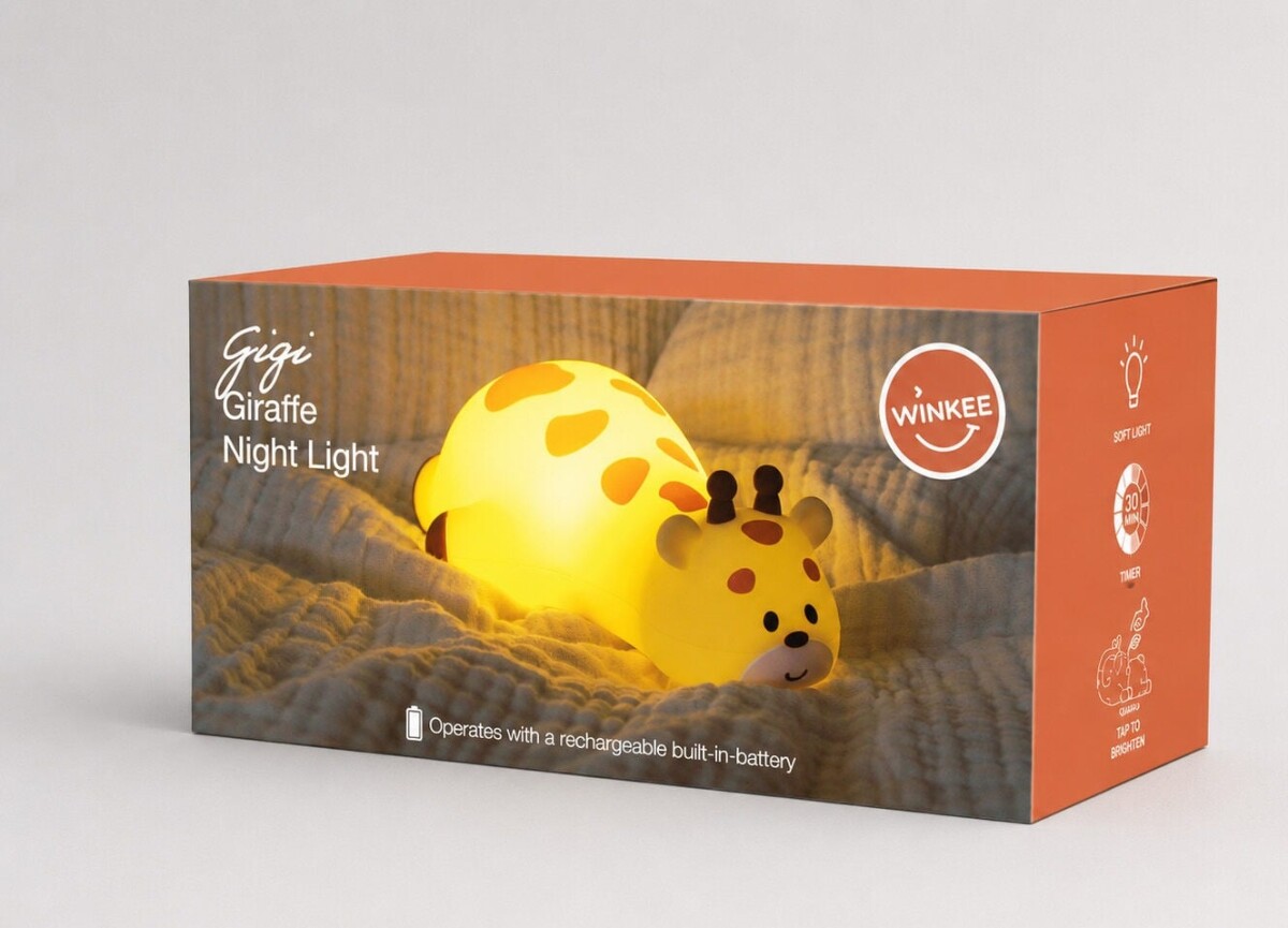 Winkee - Bordlampe Nightlight Giraffe Gigi - Multimønster