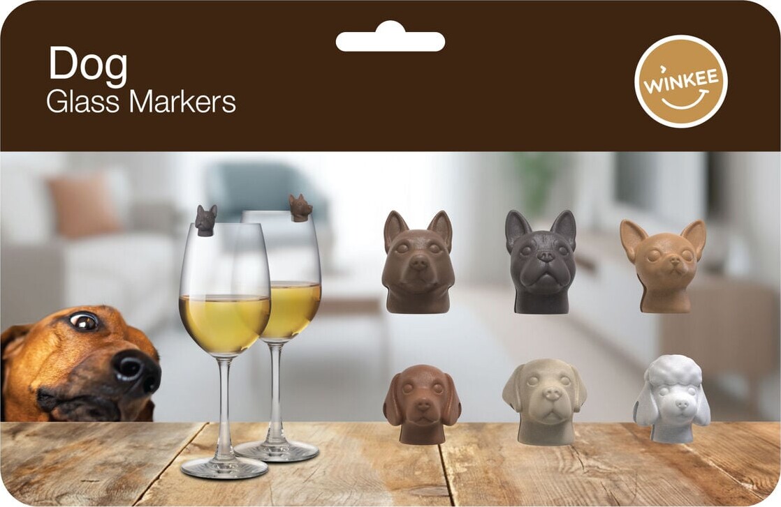 Winkee - Dog Glass Markers