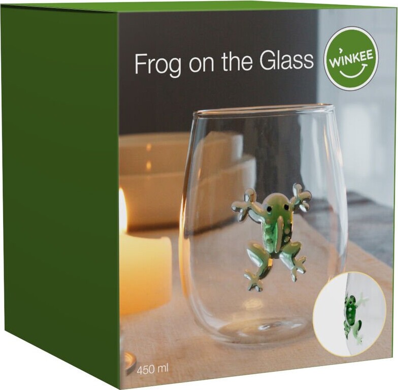 Winkee - Drikkeglas - Handmade Glasses Frog