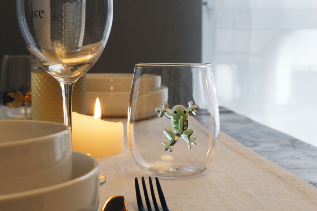 Winkee - Drikkeglas - Handmade Glasses Frog