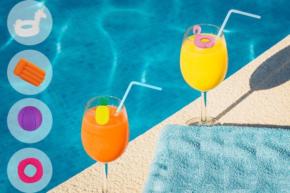 Winkee - Drinks Markører - Pool Glass Markers