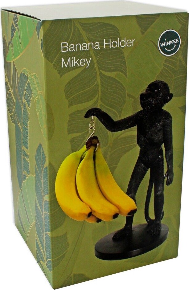 Winkee - Frugtholder - Monkey Banana Holder - Black