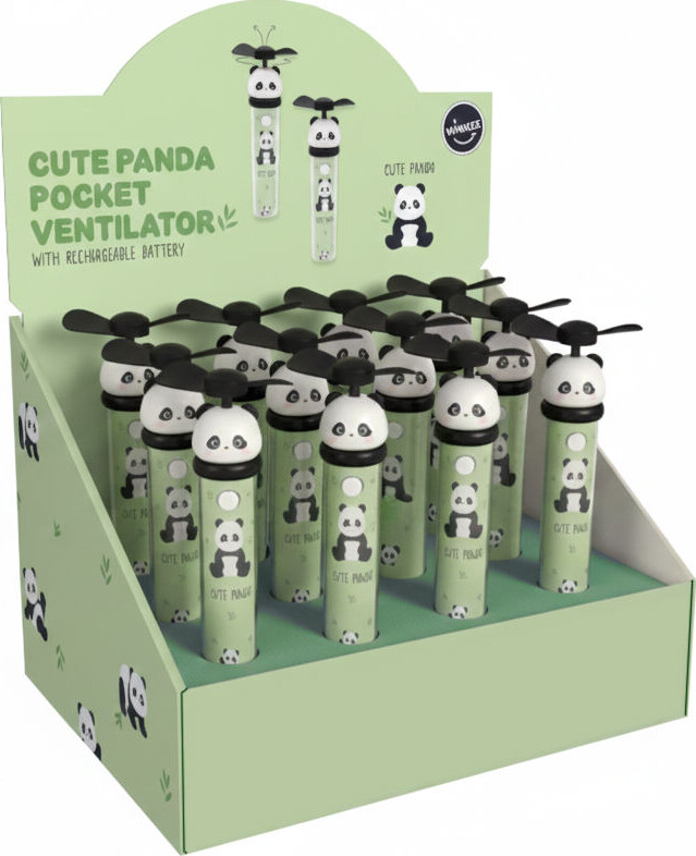 Winkee - Håndventilator - Cute Panda - Compact