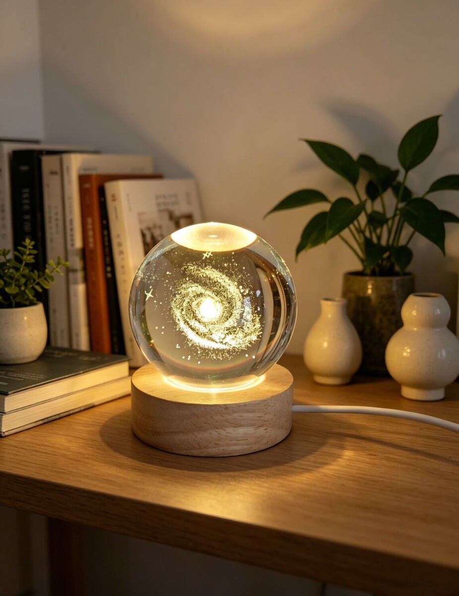 Winkee - Krystalkugle 3D Crystal Ball Galaxy - Multimønster