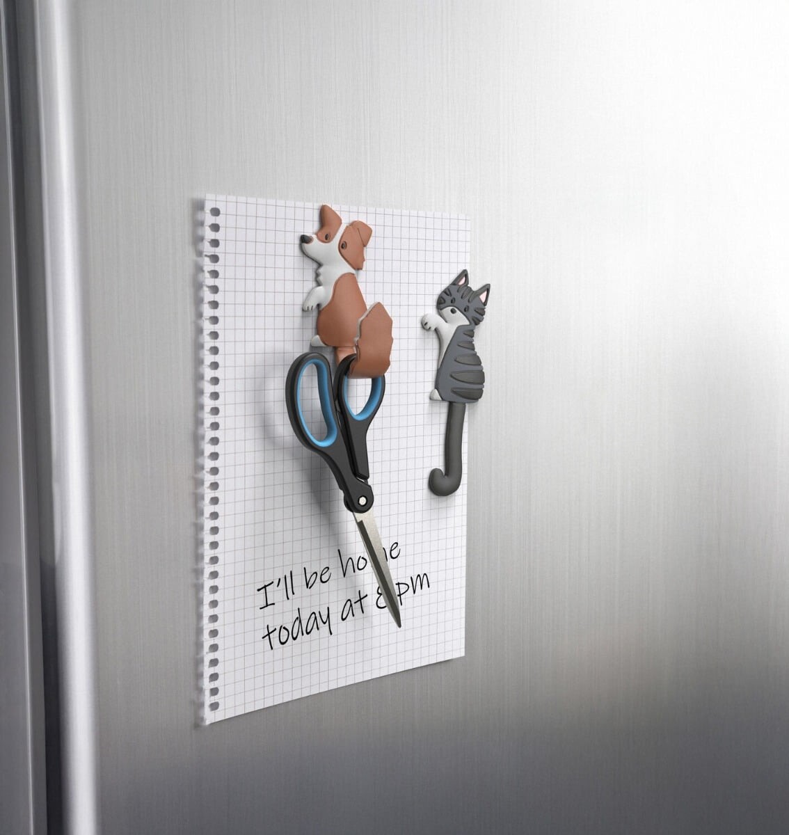 Winkee - Magnetic Hooks - Cat And Dog