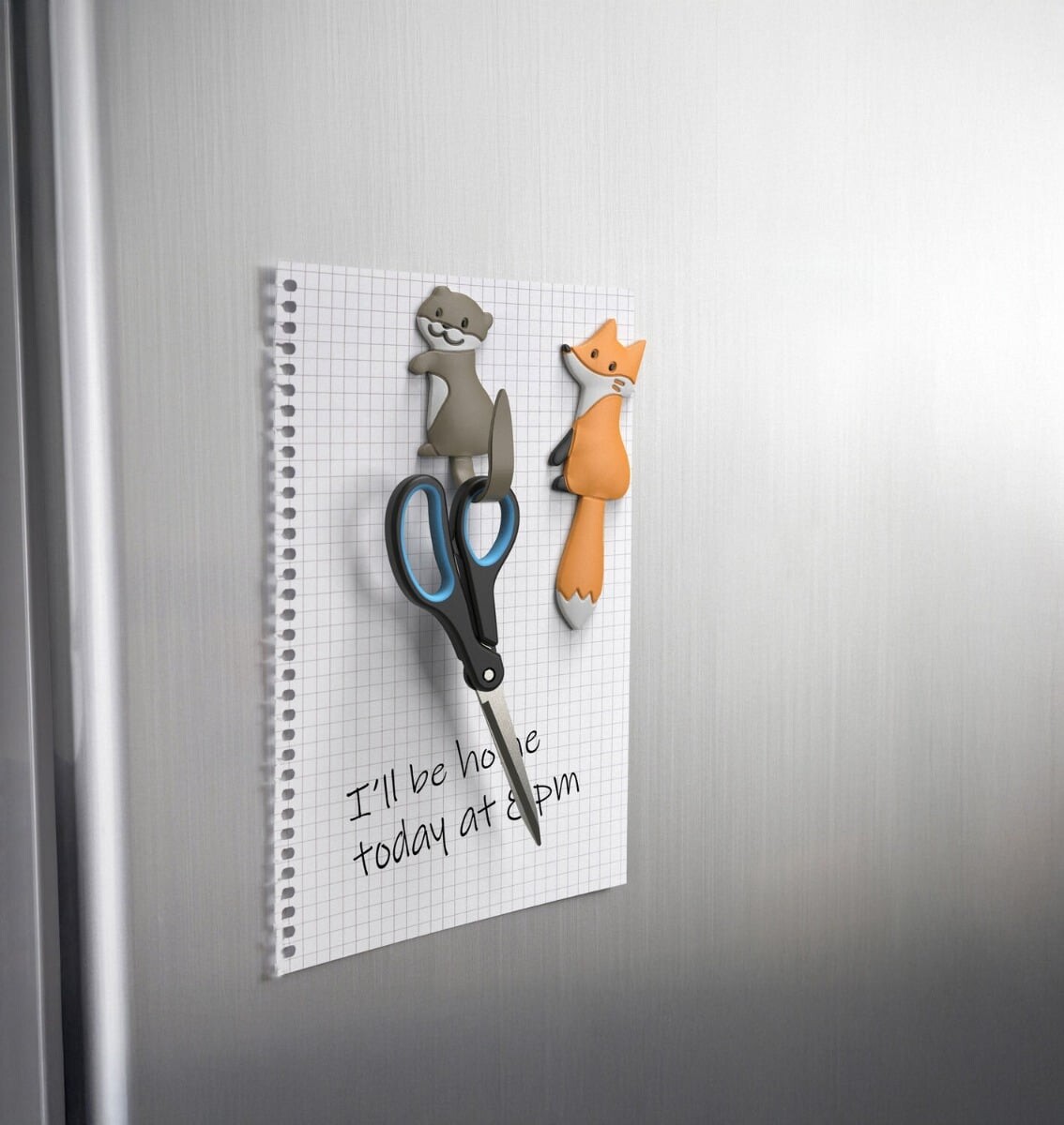Winkee - Magnetic Hooks - Otter And Fox