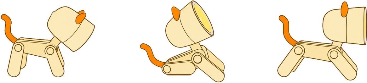 Winkee - Mini Lamp Cat - Yellow