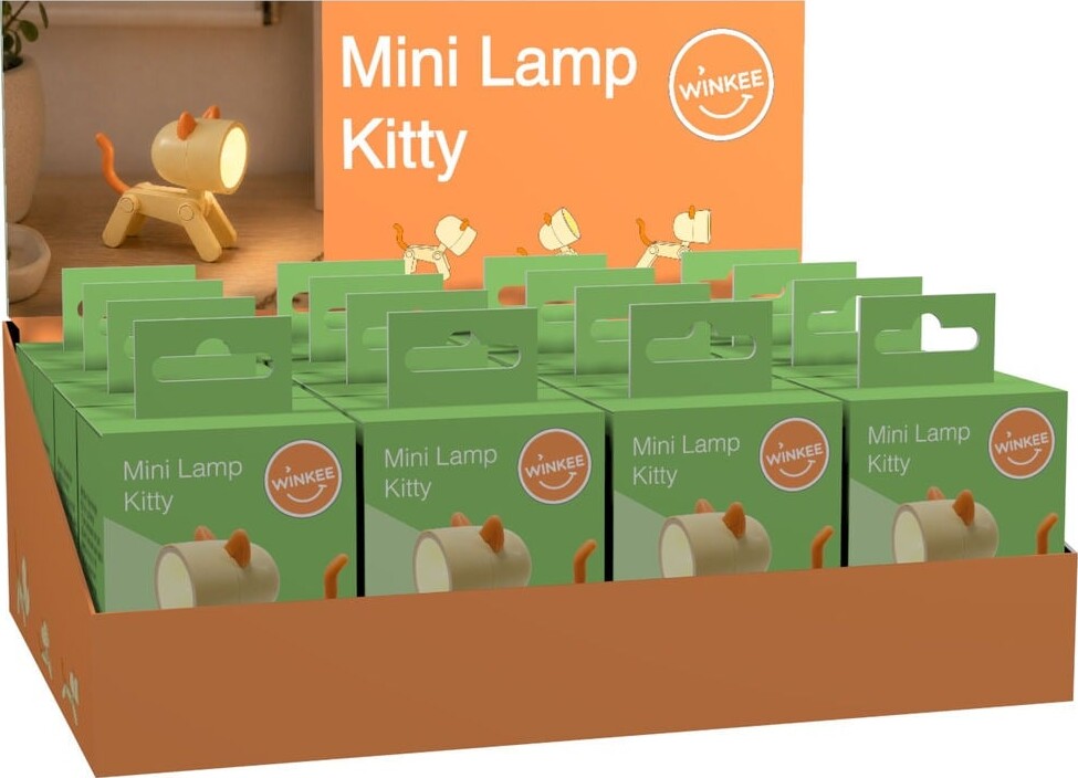 Winkee - Mini Lamp Cat - Yellow