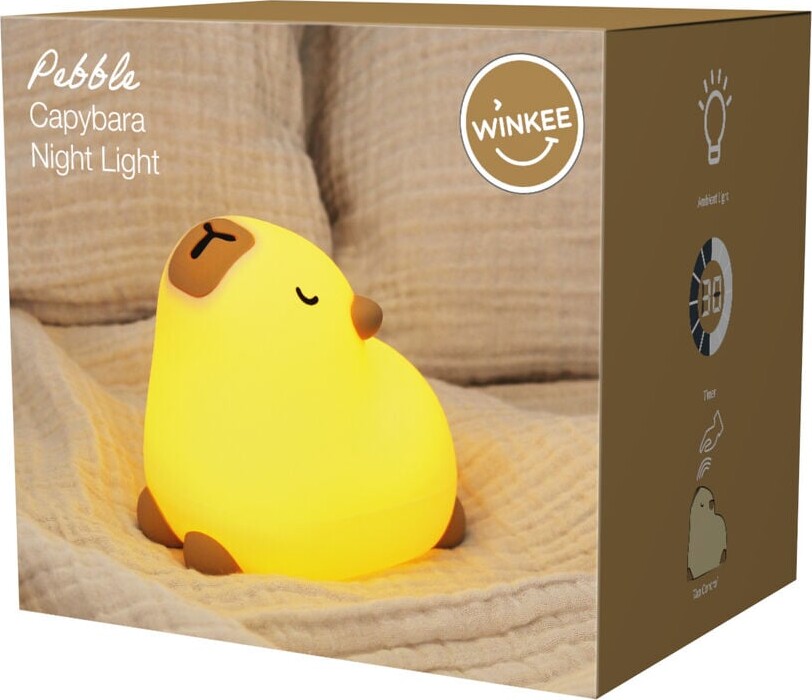 Winkee - Night Light Capybara Pebble Bordlampe - Compact