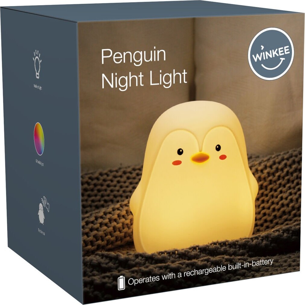 Winkee - Penguin Night Light - Bordlampe