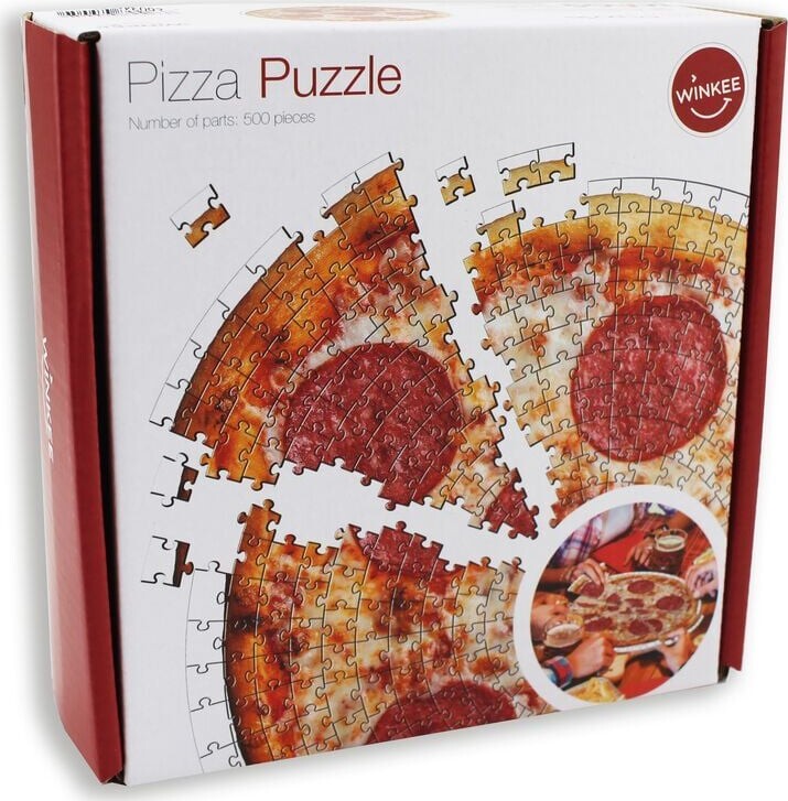 Winkee - Pizza Puzzle - 500 Brikker - Pizza Puslespil