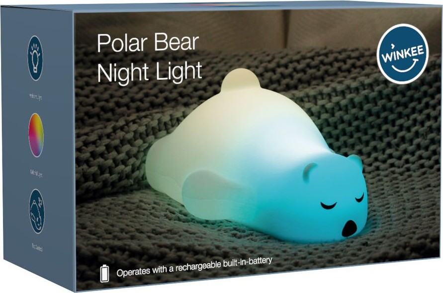Winkee - Polar Bear Night Light - Bordlampe