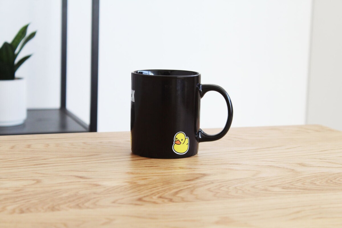 Winkee - Quack Attack Heat Sensitive Mug - Black