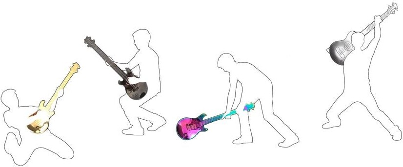 Winkee - Rockin Guitar Spoon Set - 4 Stk