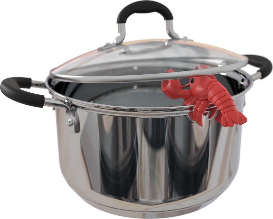 Winkee - Ske- Og Grydelågsholder Larry Lobster - Red