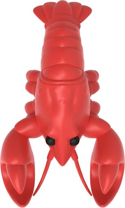 Winkee - Ske- Og Grydelågsholder Larry Lobster - Red