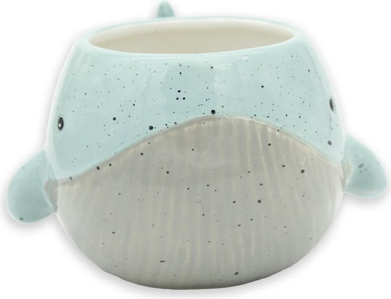 Winkee - Whale Mug - Light Blue And Grey
