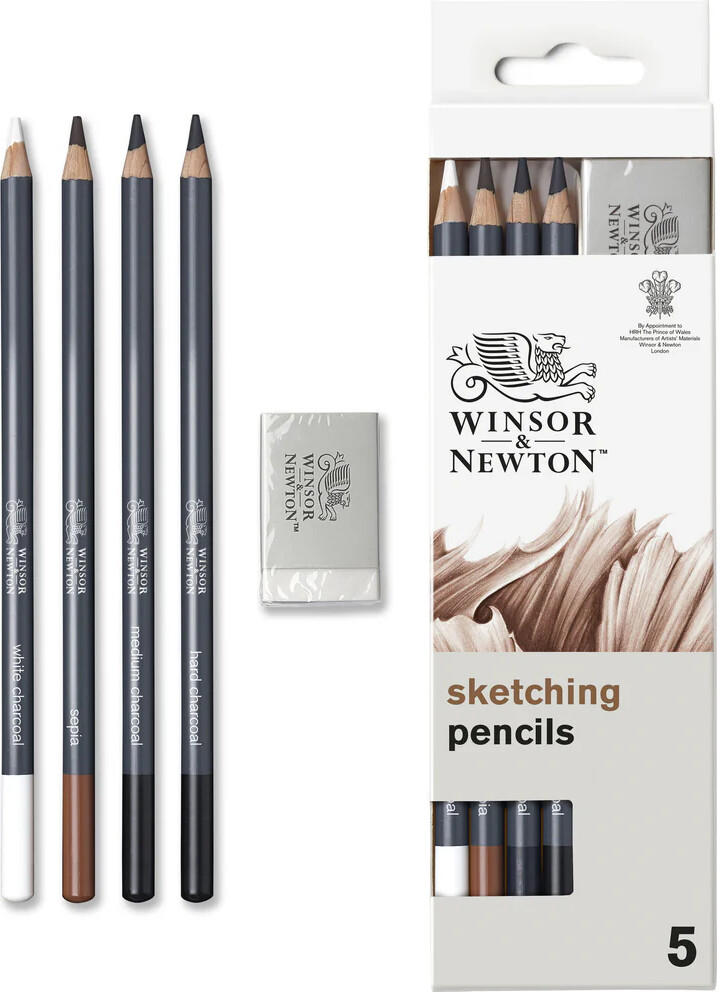 Winsor Newton - Studio Collection Sketching Pencils Sæt - 5 Dele