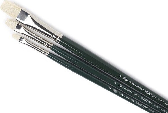 Winsor Newton - Winton Brush Long Handle - Malerpensler 3 Stk