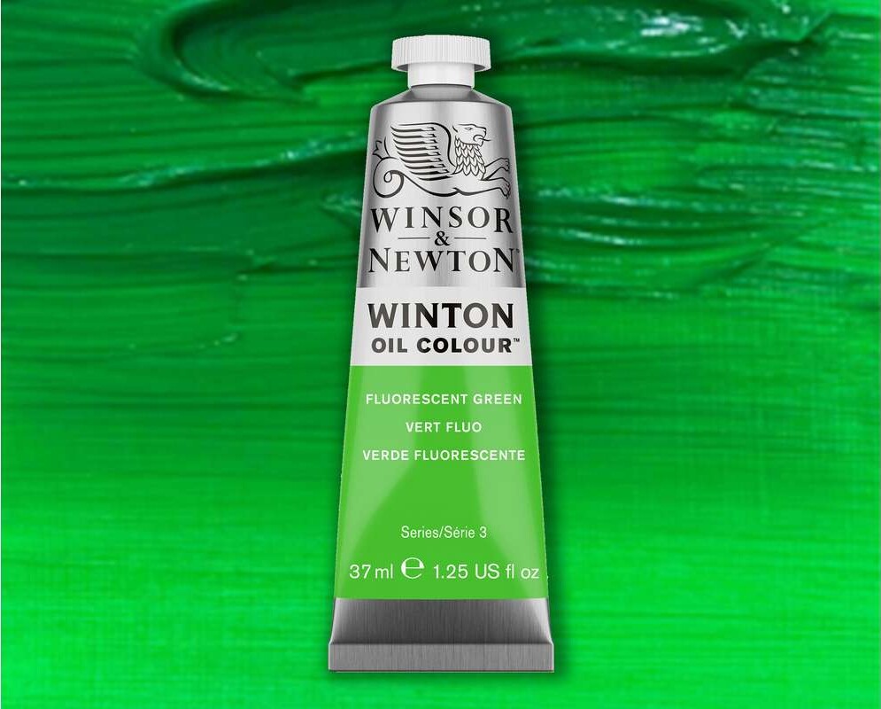 Winsor Newton - Winton Oil Colour - Fluorescent Green - 37 Ml