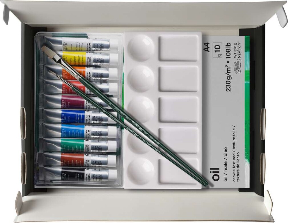 Winsor Newton - Oil Essentials - Oliemaling Sæt - 14 Dele