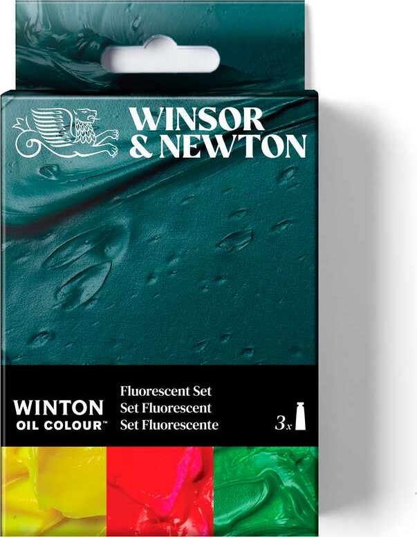 Winsor Newton - Winton Oil Colour Set 3X37 Ml - Fluorescent